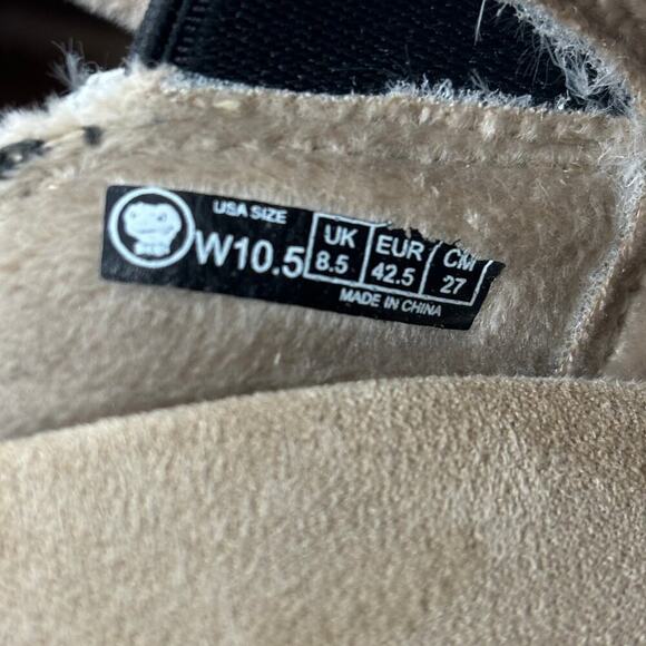 Gecko Man Loafers Women's Size 10.5 Gray Woven Canvas Slip On Arch Support - Picture 7 of 11